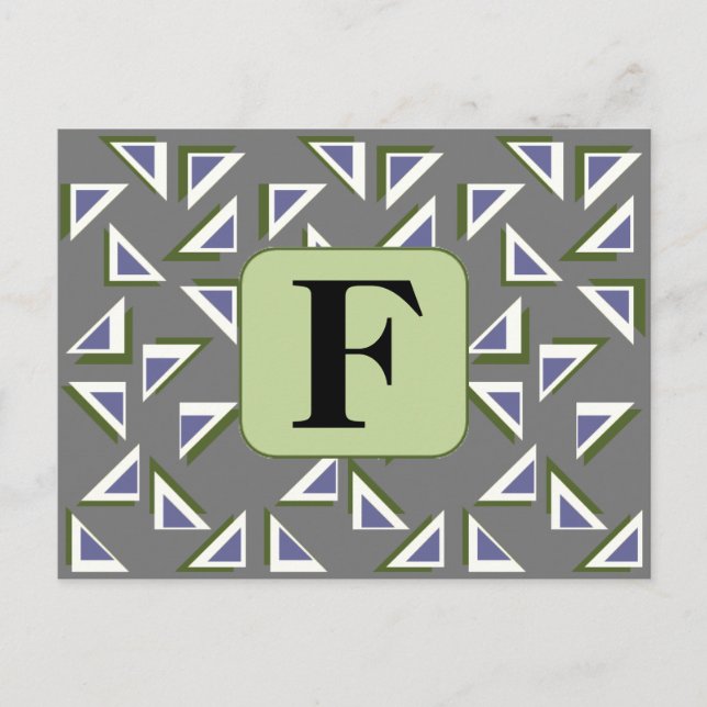 Custom Triangles Postcard (Front)