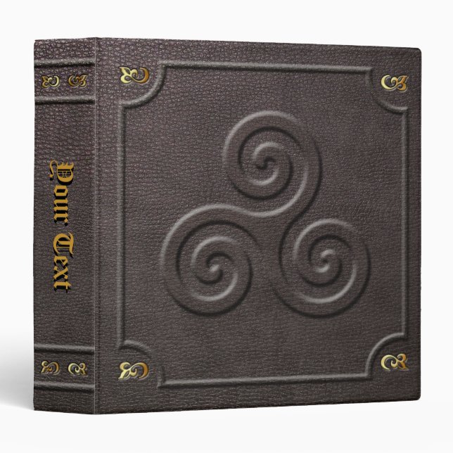 Custom Triskele Book of Shadows Binder (Front/Spine)