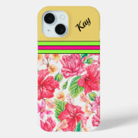 Custom Tropical Flower Design