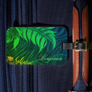 Custom Tropical Hawaiian pattern  Luggage Tag