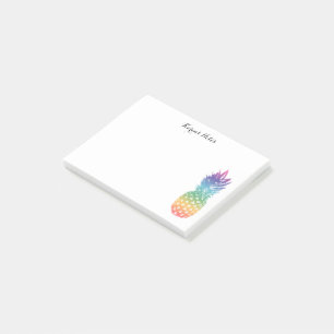 Custom tropical pineapple fruit Post-it® notes