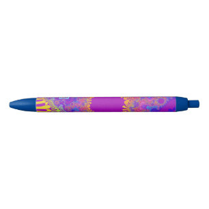 Custom Tropical Rainbow Sunburst Ink Pen