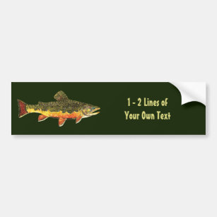 Custom Trout Fisherman's Bumper Sticker