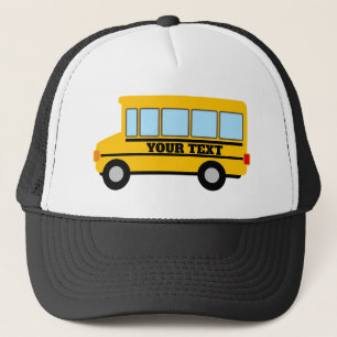 Custom trucker hat for school bus driver