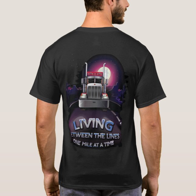 CUSTOM TRUCKER T-SHIRT WITH FRONT AND BACK DESIGN (Back)