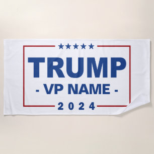 Custom Trump Vice President 2024 Beach Towel