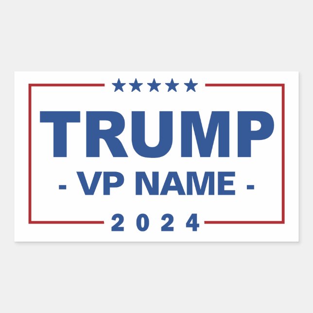 Custom Trump Vice President 2024 Sticker (Front)