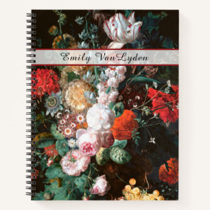 Custom Tulip Roses Art Journal Notebook
