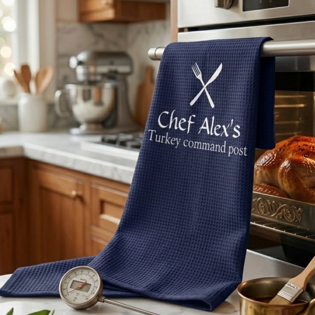 Custom "Turkey Command Post" Thanksgiving  Kitchen Towel (Creator Uploaded)