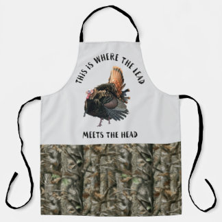 Custom Turkey Hunting Rustic Men's Sports Funny Apron