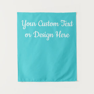 Custom Turquoise Banner Personalized Bridal Shower Tapestry
