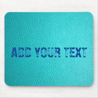 Custom Turquoise Leather Pattern Mousepad