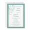 Custom Turquoise or Aqua Baby Shower Invitation