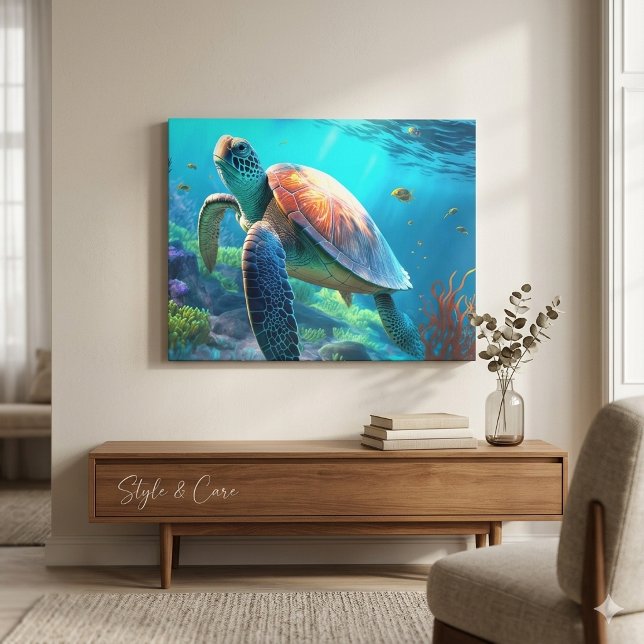 Custom Turtle Canvas Wall Art Personalized Design (Custom Turtle Canvas Wall Art Personalized Design)