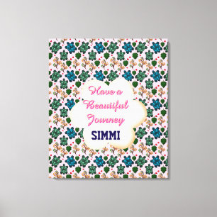 Custom turtle pattern  canvas print