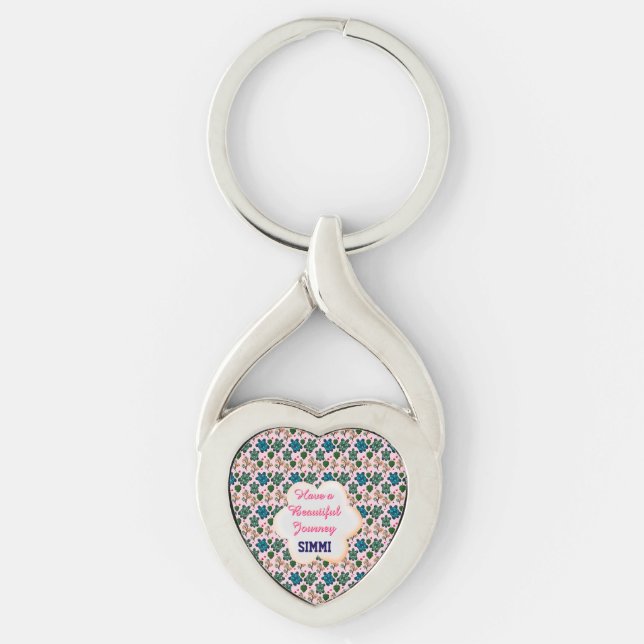 Custom turtle pattern  keychain (Front)