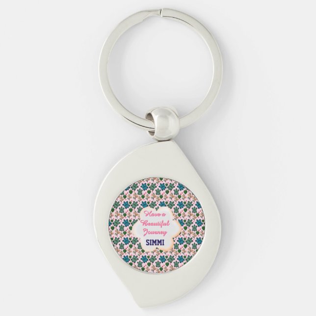 Custom turtle pattern  keychain (Front)
