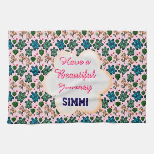 Custom turtle pattern  kitchen towel