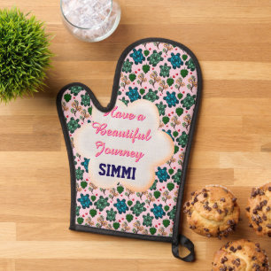 Custom turtle pattern  oven mitt