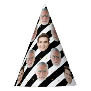 Custom Two Face Happy Birthday Decoration Supplies Party Hat