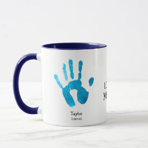 Custom Two handprints We love you, Mommy!  Mug