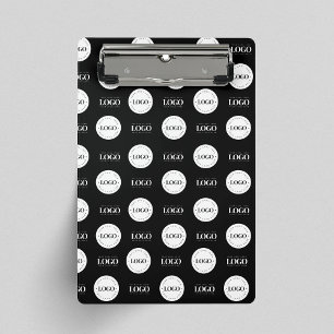 Custom Two Logo Step and Repeat Business Company Mini Clipboard