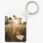 Custom Two Photo Double Sided Aluminum Keychain