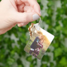 Custom Two Photo Double Sided Aluminum Keychain