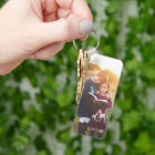 Custom Two Photo Double Sided Aluminum Keychain