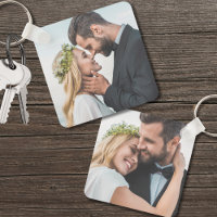 Custom Two Photo Newlywed Double Sided Wedding