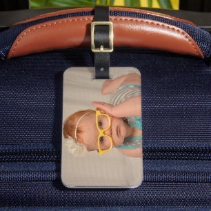 Custom Two-sided Baby Photo Personalized Luggage Tag