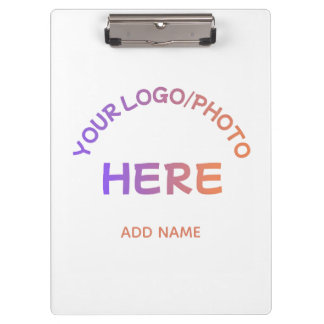 Custom Two-Sided Corporate Logo Name Clipboard