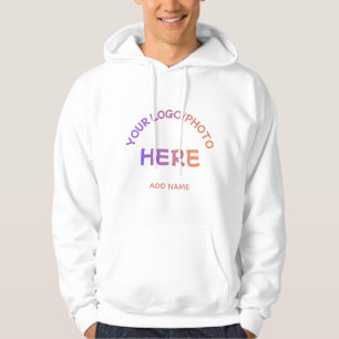 Custom Two-Sided Corporate Logo Name Hoodie