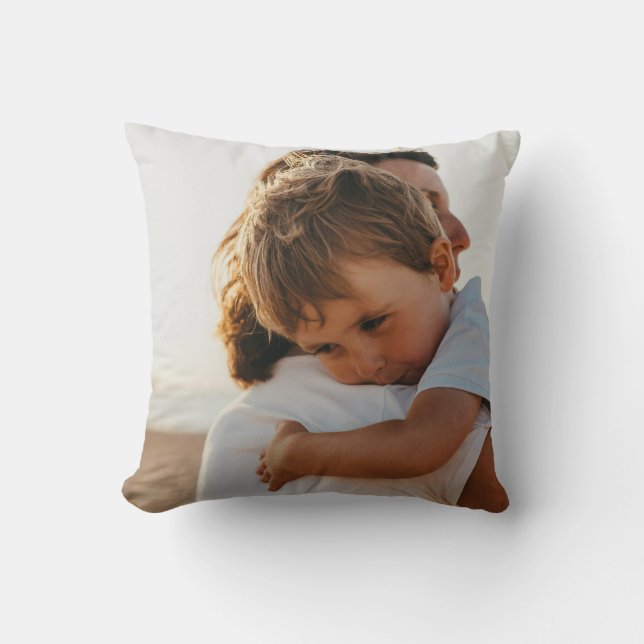 Custom Two Sided Create Your Own Throw Pillow (Front)