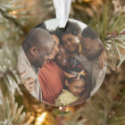 Custom Two Sided Photo Christmas Acrylic Ornament
