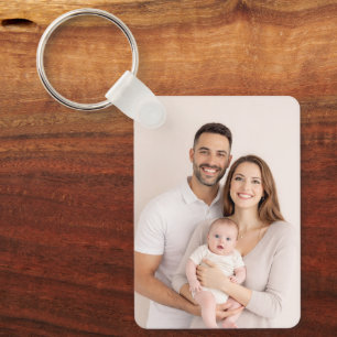 Custom Two-Sided Photo Keychain