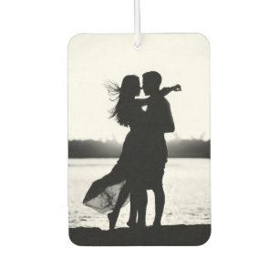 Custom Two Sided Photo Make it Black And White Air Freshener