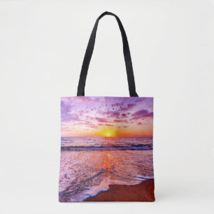 Custom Two-Sided Photo Personalized Template Tote Bag