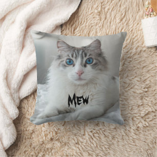 Custom Two-Sided Photo Personalized Throw Pillow