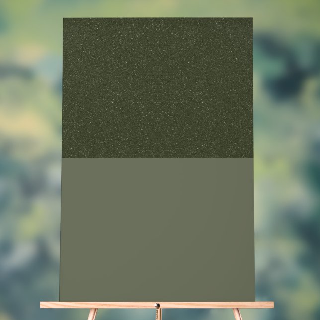 Custom Two-Tone Moss Green Acrylic Sign (Neutral)