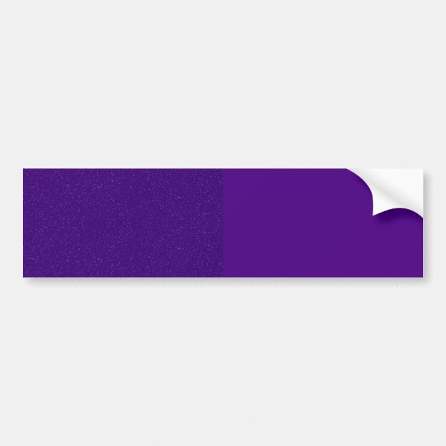 Custom Two-Tone Purple Bumper Sticker (Front)