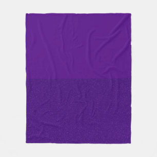 Custom Two-Tone Purple Fleece Blanket