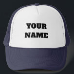 Custom Two-Tone Trucker Hat<br><div class="desc">Design your own look with this classic two-tone trucker hat. The front white panel is your blank canvas, ready to be personalized with a name, a favourite phrase, or a cool design. Whether you're looking for a unique gift, a fun accessory for a group event, or just want to add...</div>