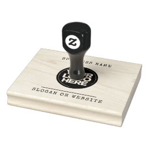 Custom Typewriter Business Logo, Name, Website Rubber Stamp