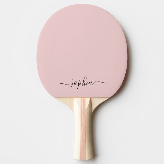 Custom Typography Name  Ping Pong Paddle (Front)