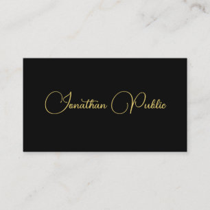 Custom Typography Script Name Elegant Template Business Card