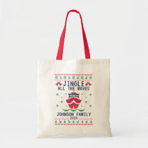 Custom Ugly Christmas Cruise Family Matching Group Tote Bag