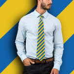 Custom Ukraine Plain Flag Tie<br><div class="desc">Ukraine Flag Professional and Elegant Office neck tie featuring a classic Blue and Yellow Striped pattern background, double-sided print. This tie template features a simple blue and yellow pattern design of the Ukrainian flag. Create your own personalized gifts with this easily to use Ukraine Tie template custom product, make your...</div>