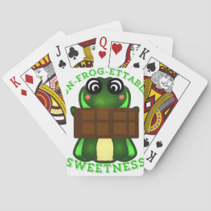 Custom Un-frog-ettable Sweetness Frog Gift Playing Cards