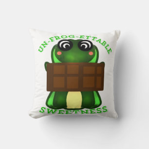Custom Un-frog-ettable Sweetness Frog Gift T-Shirt Throw Pillow